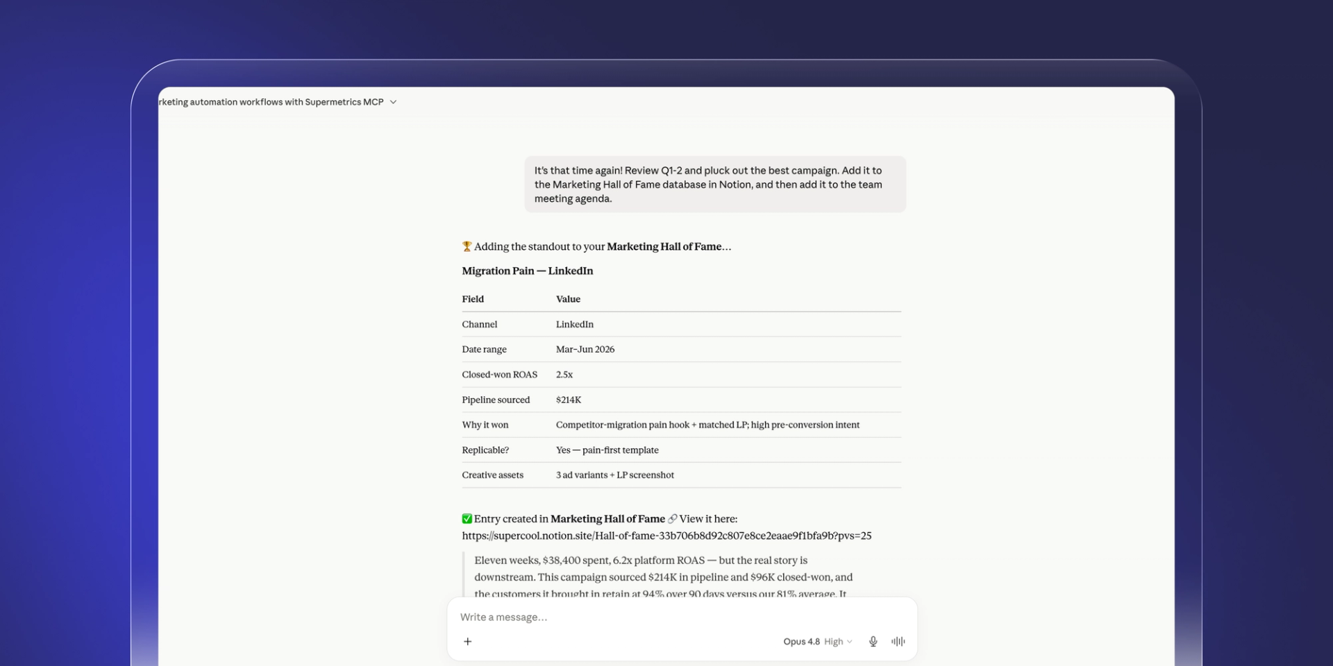 Supermetrics screenshot 7