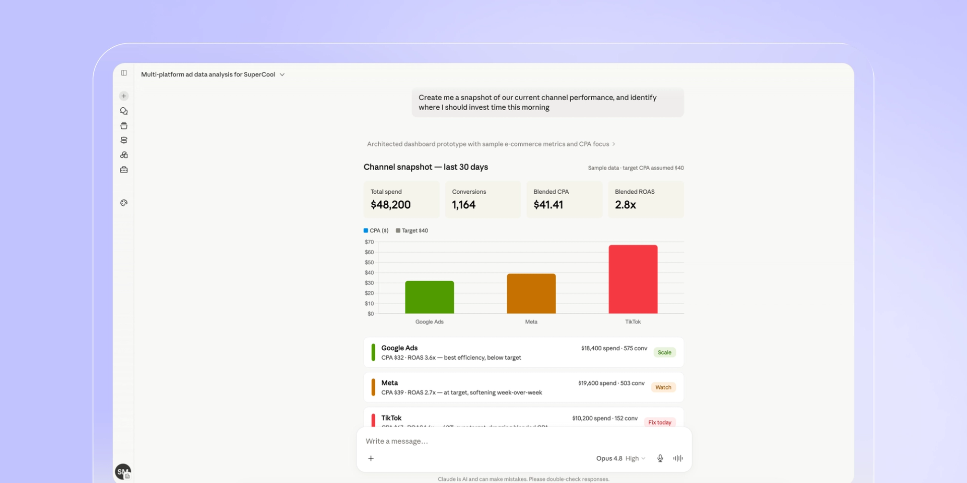 Supermetrics screenshot 6
